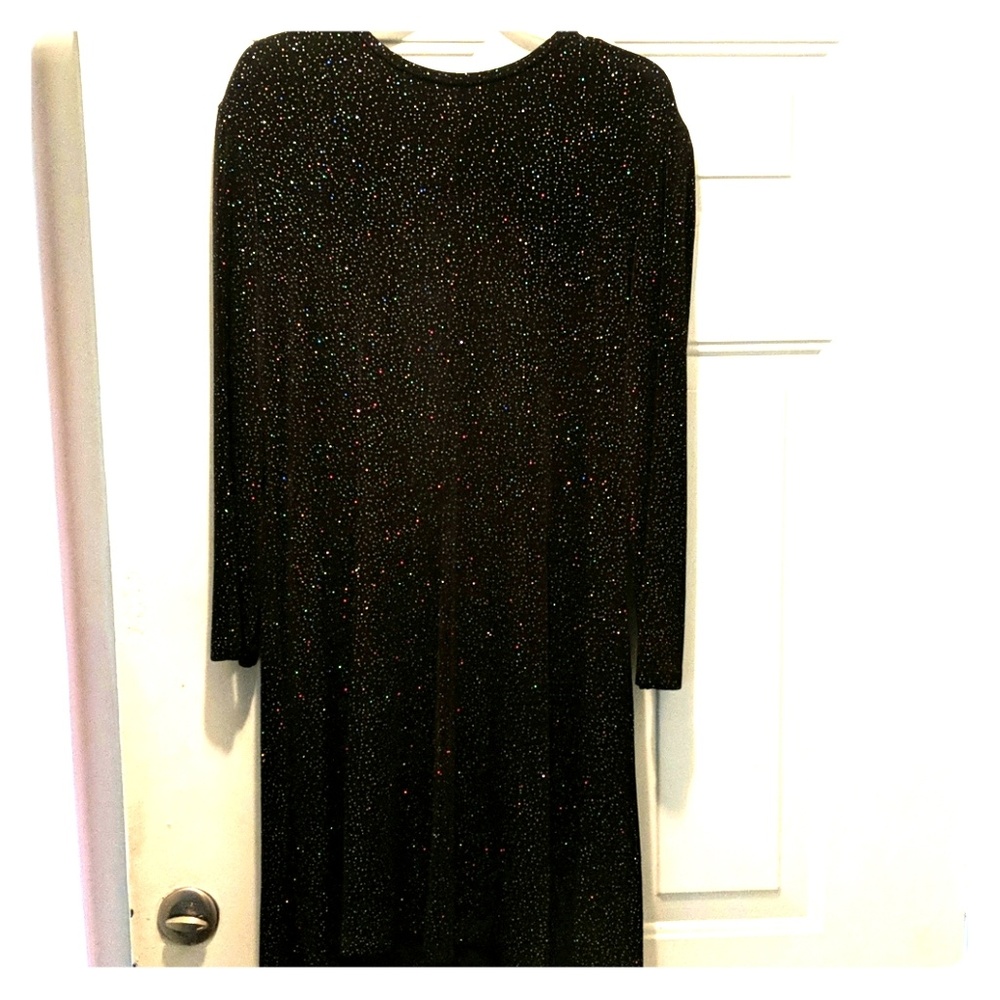 Black sparkle dress by Leo Narducci